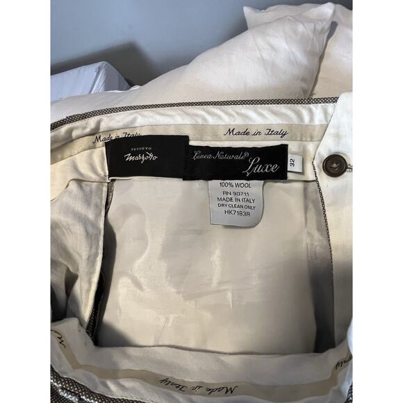 Tessuto Marzotto S32 100% Wool pants Made In Italy Vintage pants - Picture 3 of 5